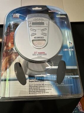 VTG NIB Curtis CD Compact Disc Portable CD Player Model CD081 Silver Programable